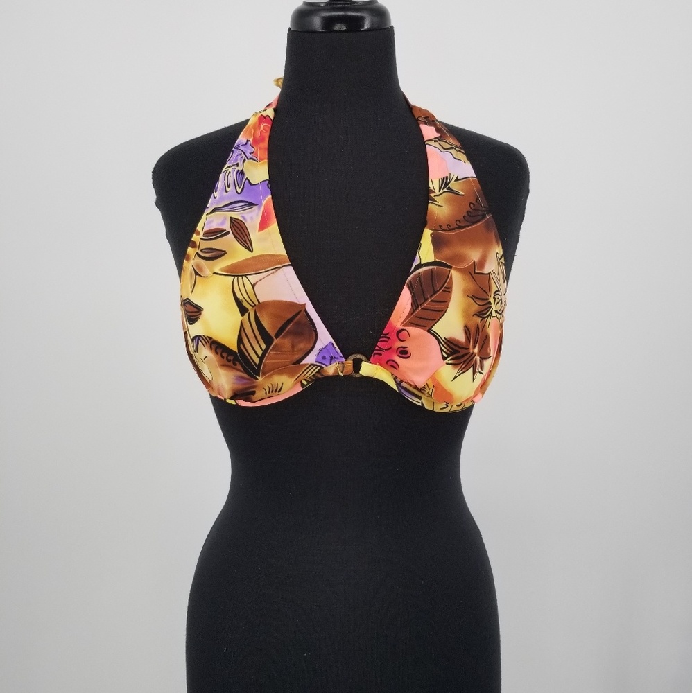 Womens bikini halter top with underwire size 10